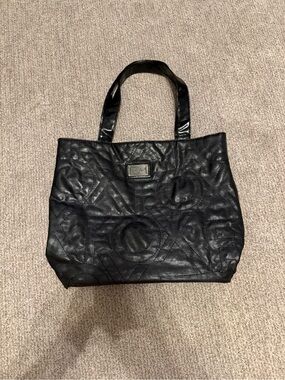 Fox Racing Black Quilted Logo Shoulder Bag